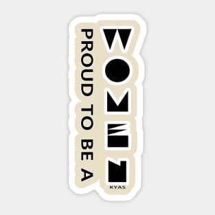 Proud to be a woman (Lyrics) Sticker